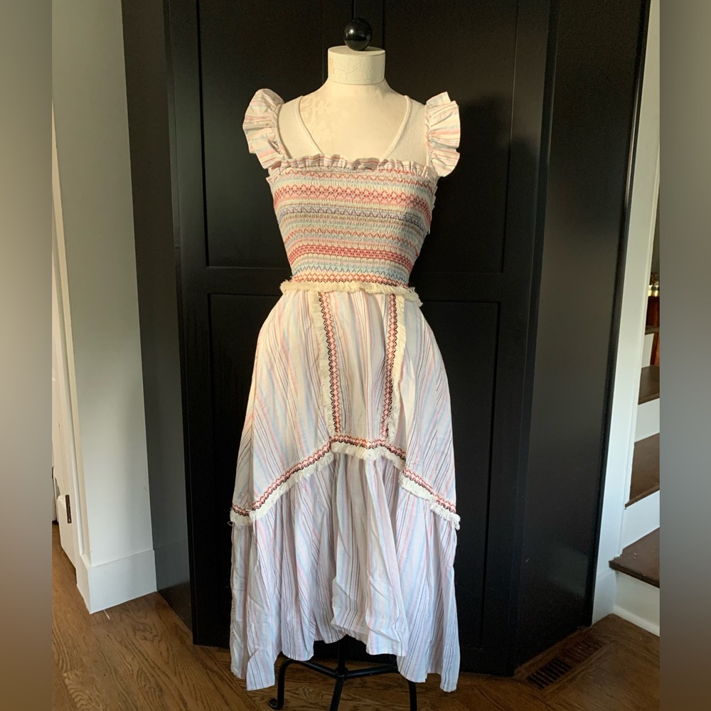 Alison Ruffle & Fringe Dress